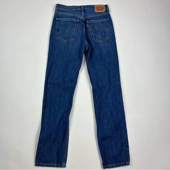 Classic Blue Distressed Women's Jeans - Picture 7 of 12